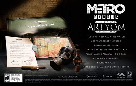 THE METRO EXODUS ARTYOM CUSTOM EDITION 